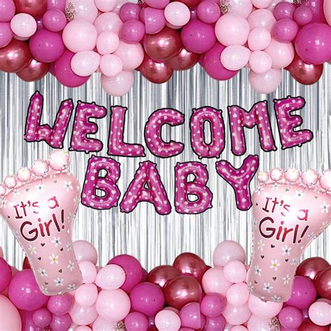 House of Banter New Born Baby Welcome Decorations for Girls - Pink ...