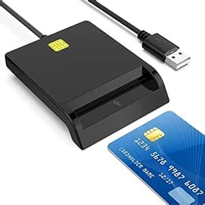 Azonee Smart Card Reader USB for Bank, SIM, Chip, IC, CAC Cards - Plug ...
