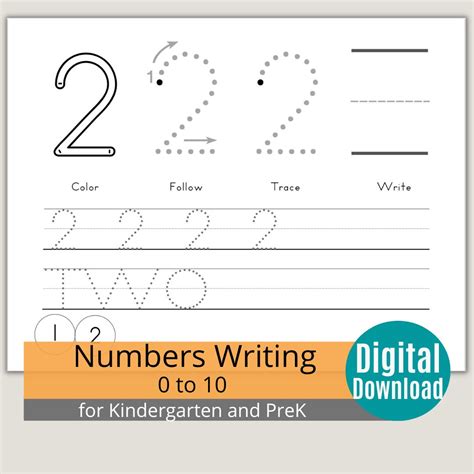 Image result for Writing Numbers Practice Sheet