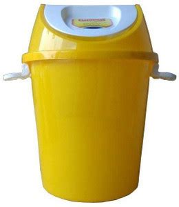 AVAIKSA Plastic Swing Lid Garbage Waste Dustbin Wet & Dry for Home ...