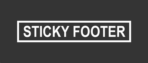 Image result for CSS Sticky Footer