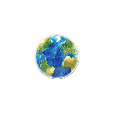 Buy GT Graphics Planet Earth Beautiful Watercolor - 3 Vinyl Sticker ...