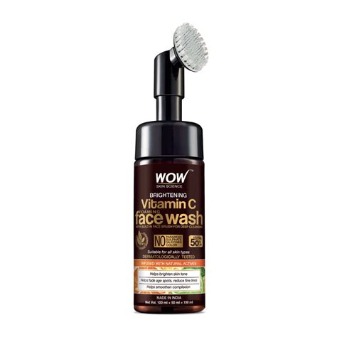 WOW Skin Science Brightening Vitamin C Foaming Face Wash | Built in ...