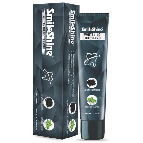 SmiloShine® Teeth Whitening Charcoal Toothpaste
