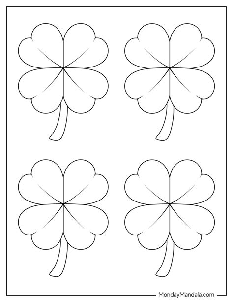 Shamrock & Four-Leaf Clover Templates (Free Printables)