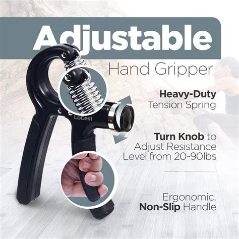 Buy Hand Grip Strengthener Set Forearm Adjustable Resistance Hand ...
