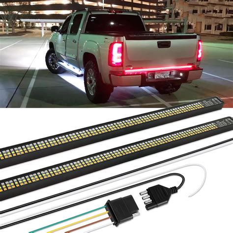 Amazon.com: DREAMOTOR Tailgate Light Bar, 60inch Truck Tailgate Light Strip, Triple Row 864 LED ...