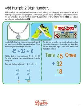 Image result for Two Digit Number Adding Lesson Plan
