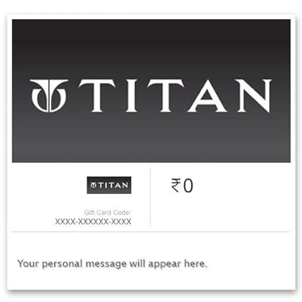 Titan | Flat 6% Off |E-Gift Card | Instant delivery | Valid for in ...