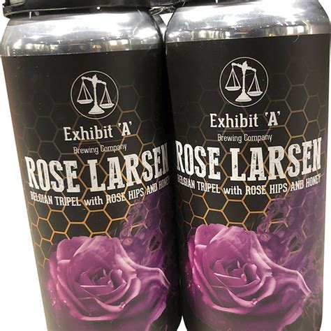 Exhibit 'A' Brewing Company Rose Larsen Belgian Tripel Beer (16 fl oz ...