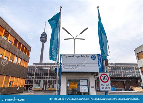 German Steel Producer ThyssenKrupp Logo on Entrance Building. Editorial ...