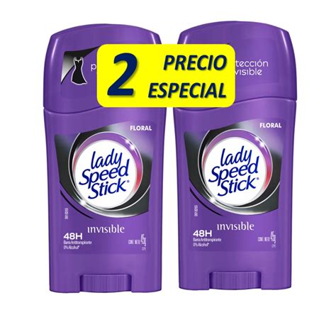 Desodorante Lady Speed Stick en Barra Invisible - Pack Ahorro X2 45 GR — Natal