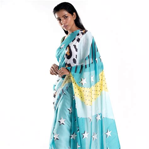 Khaleesi digital printed satin georgette saree – Boveee