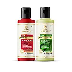 Buy Khadi Organique Bath Care Kit Rose & Honey Body Wash With Neem ...