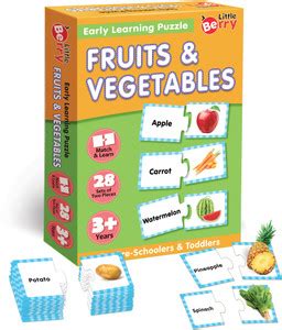 Little Berry Fruits & Vegetables Early Learning Puzzle Game for Kids 2 ...