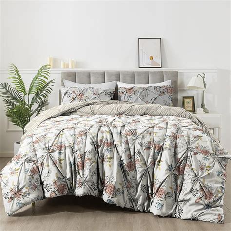 Buy the White Moss Grey Hannah Reversible Print Pinch Pleat AC ...