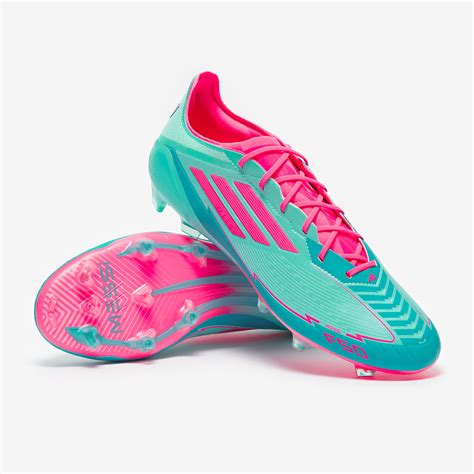 adidas F50 Elite x Messi Firm Ground - Flash Aqua/Lucid Pink/Lucid Cyan ...