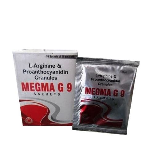 L-Arginine And Proanthocyanidin Granules Sachets (G 9 sachet) pack of ...