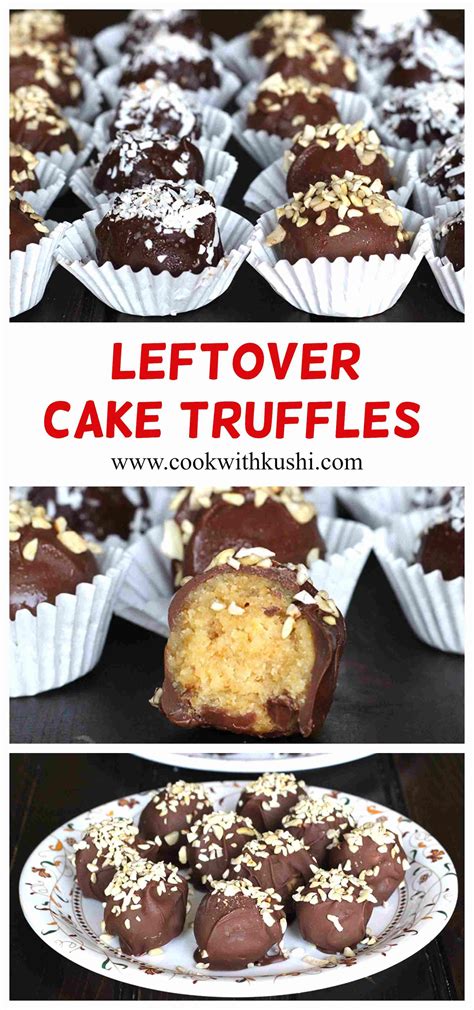 LEFTOVER CAKE TRUFFLES - Cook with Kushi | Truffle recipe, Cake ...
