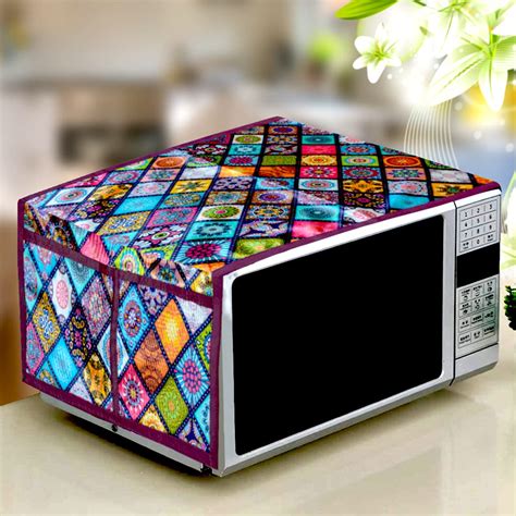 KANUSHI Industries® Microwave/Oven Top Cover with 4 Utility Pockets ...