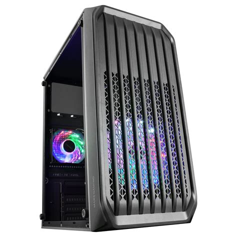 Buy MARSGAMING MC-S2 Black, Compact Micro-ATX Gaming PC Case, 2 FRGB ...