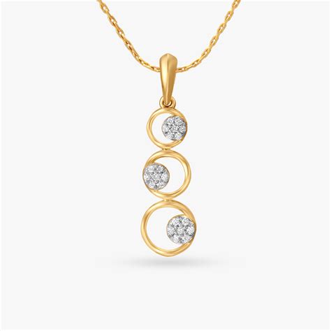 Dazzling Circular Diamond Pendant