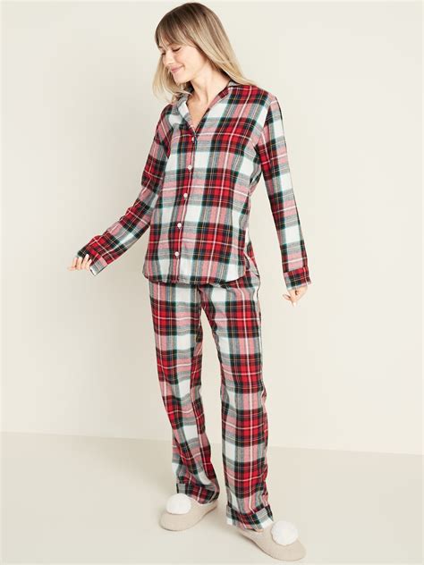 Patterned Flannel Pajama Set for Women | Pajamas women, Flannel pajamas ...