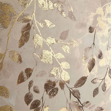 Framed Gold Leaf Canvas Wall Art, 40"