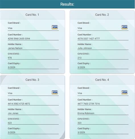 Free Credit Card Numbers That Work 的图像结果