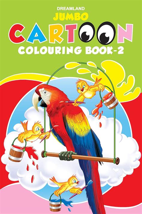 Buy Jumbo Cartoon Colouring Book 2 For Kids Age 1 -6 Years | A3 Big ...