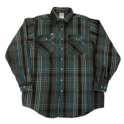 Old "Carhartt" Made In USA Flannel Shirt | Pigsty Amemura
