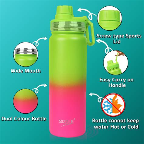 Element Stainless Steel Water Bottle - 750ml - Single Wall Dual Colour