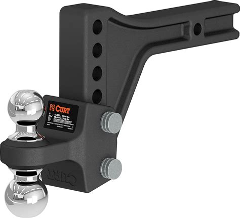 Amazon.com: CURT 45935 Adjustable Trailer Hitch Ball Mount with Dual ...
