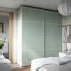 PAX / MEHAMN wardrobe with sliding doors, white/double sided light ...