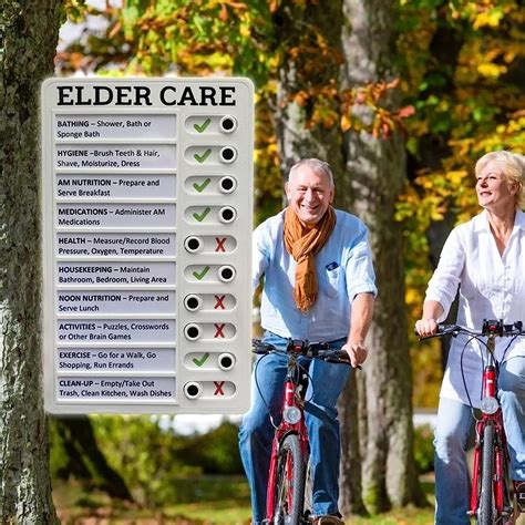 Elder Daily Care Checklist Decor Accessories, Multi-purpose Wall ...