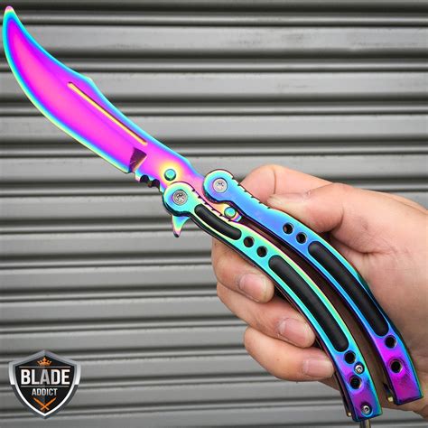 CSGO BALISONG BUTTERFLY KNIFE RAINBOW SPECTRUM TRAINER - MEGAKNIFE