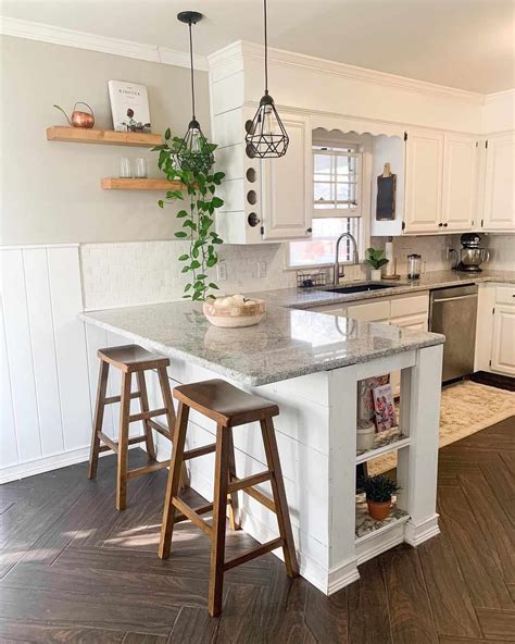 Small Kitchens With Peninsulas 15 Small Kitchen Island Ideas That