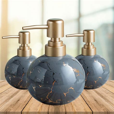 UMAI Liquid Soap Dispenser | Stoneware | Bathroom Sanitizer, Lotion ...