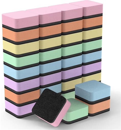 Amazon.com : MaxGear Whiteboard Erasers, 36 Pack Magnetic Dry Erase ...