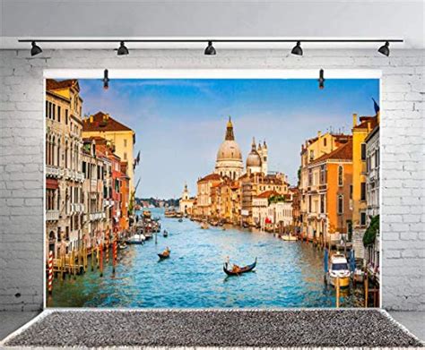 Buy Baocicco 7x5ft Venice Town Backdrop Historical Culture Scenery ...