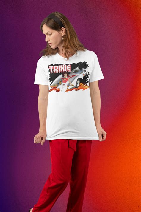 Trixie T-shirt and the Mack 5 Speed Racer Gildan Black or White - Etsy
