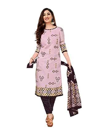 Buy Deeptex Prints Women's Cotton Unstitched Dress Material at Amazon.in