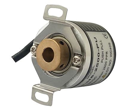 Rotary Encoder Incremental, 2500PPR, PNP/Totem Pole/Pull Push, Hollow ...
