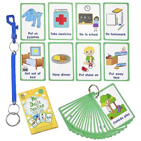 Buy My Daily Routine Cards 27 Flash Cards for Visual aid Special Ed ...