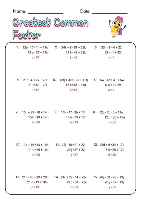 Image result for Factor Algebra Problems with Answers