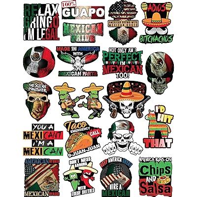 Buy 20 Mexican Stickers - Calcomanías Mexicanas – 100% Vinyl Stickers ...