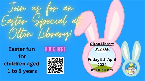 Easter Special for Children aged 1 to 5 years at Olton Library, Olton ...