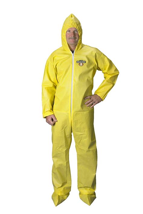 (CASE of 25) Lakeland Hooded Coverall Chemical Protection Suit ...