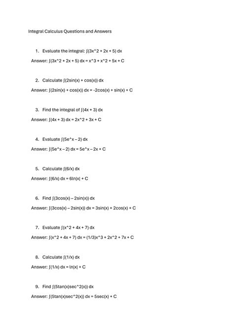Image result for Calculus Questions Examples
