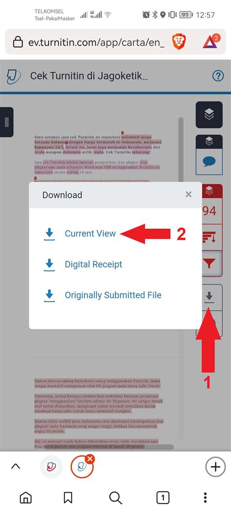 Image result for Tutorial Cek Turnitin Student